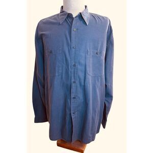 Eddie Bauer Mens Classic Button Front Shirt XXL